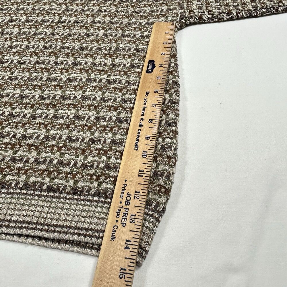 Vtg Croft & Barrow Sweater Mens Large Beige Cream Knit Pullover USA Grandpa Dad - Picture 9 of 13